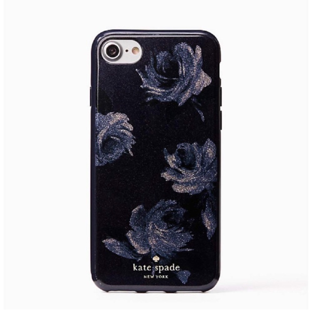 Kate spade night rose glitter iPhone 7/8 case